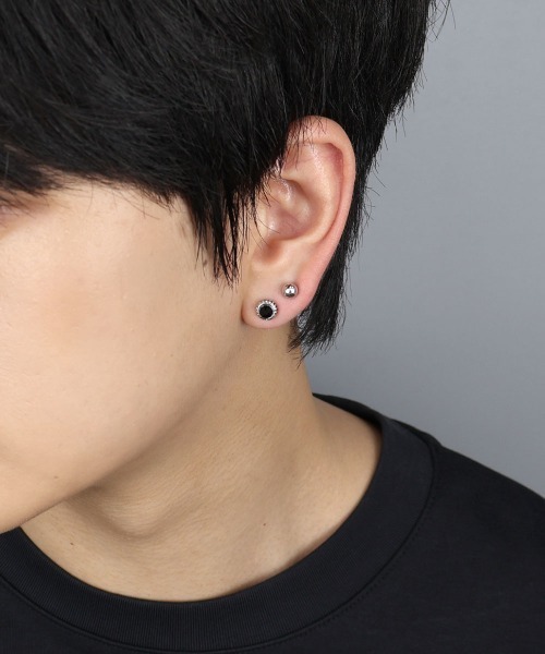 4INT.(フォイント)の「メンズライク モチーフ ピアス 4セット / チタンポスト(金属アレルギー対応)(ピアス(両耳用)・メンズ・A/B/D/C・FREE)」の8枚目の写真