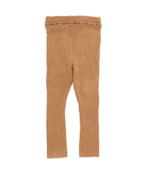 Seraph（セラフ）の「リブニットレギンス_マシンウォッシャブル（レギンス/スパッツ・キッズ・オフホワイト/キャメル/ピンク/ベージュ/ラベンダー・70/80/90/100/110/120/130/140）」の4枚目の写真