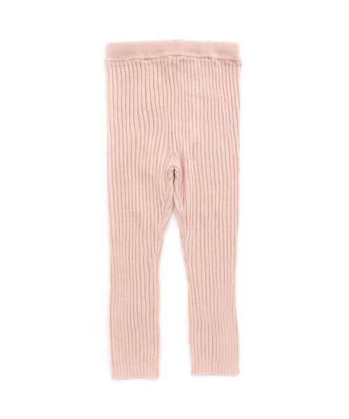 Seraph（セラフ）の「リブニットレギンス_マシンウォッシャブル（レギンス/スパッツ・キッズ・オフホワイト/キャメル/ピンク/ベージュ/ラベンダー・70/80/90/100/110/120/130/140）」の5枚目の写真