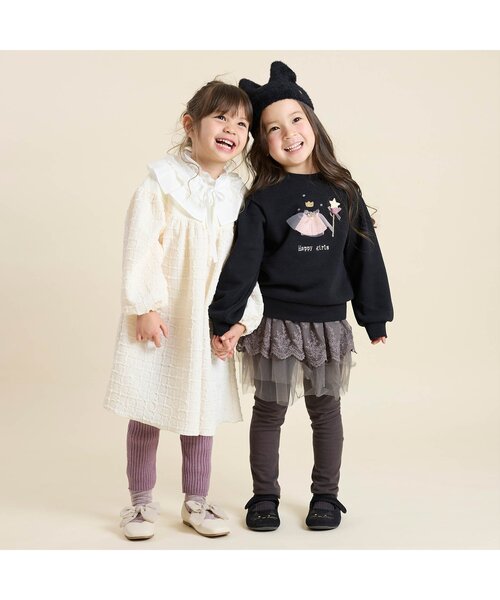 Seraph（セラフ）の「リブニットレギンス_マシンウォッシャブル（レギンス/スパッツ・キッズ・オフホワイト/キャメル/ピンク/ベージュ/ラベンダー・70/80/90/100/110/120/130/140）」の6枚目の写真