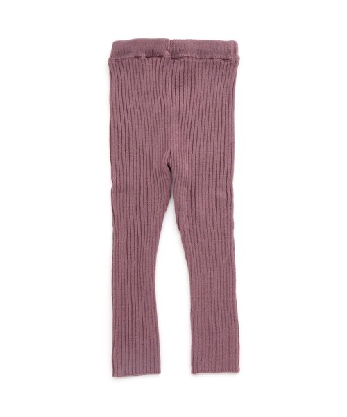 Seraph（セラフ）の「リブニットレギンス_マシンウォッシャブル（レギンス/スパッツ・キッズ・オフホワイト/キャメル/ピンク/ベージュ/ラベンダー・70/80/90/100/110/120/130/140）」の9枚目の写真