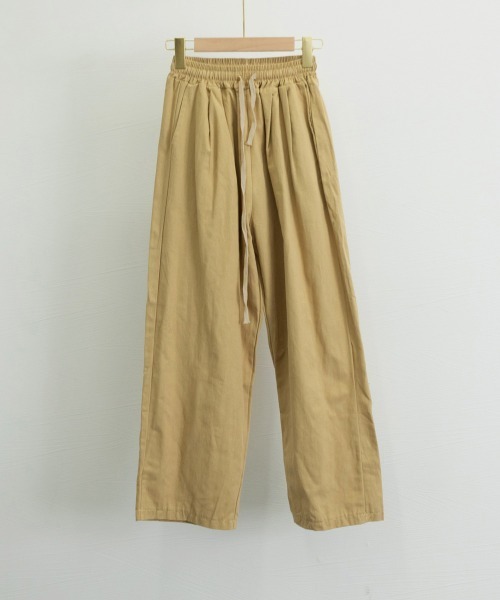 Miniministore（ミニミニストア）の「ワイドパンツ レディースキャロットパンツ（スラックス・レディース・ダークベージュ/オフホワイト/ブラック・L/M）」の21枚目の写真