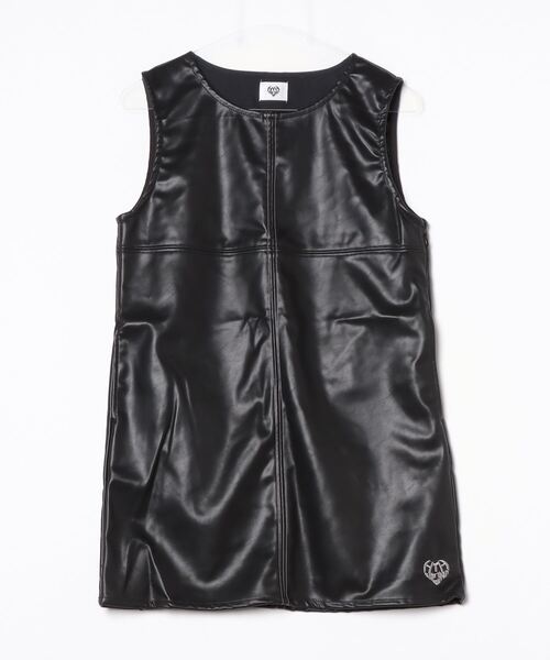 HTH(エイチティーエイチ)の「FAUX LEATHER STITCH ONEPIECE(ワンピース・レディース・ブラック・フリー)」の13枚目の写真