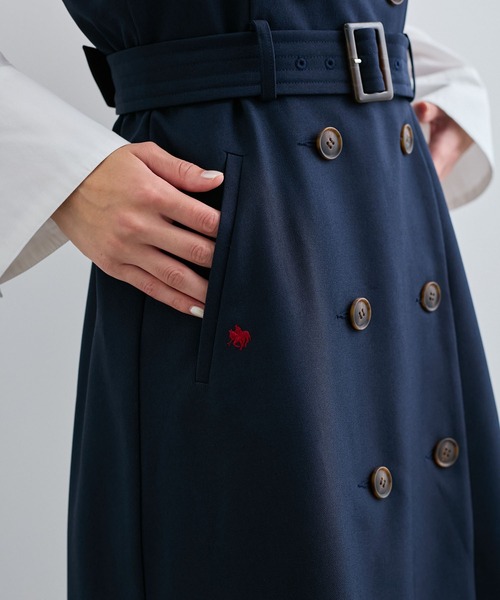 POLO BCS(ポロ ビーシーエス)の「【POLO BCS】VIS別注トレンチディテールワンピース【洗える】(ワンピース・レディース・ベージュ/ネイビー・FREE)」の6枚目の写真