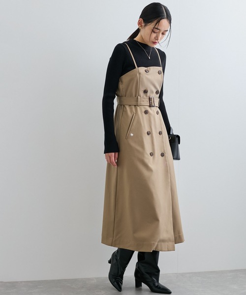 POLO BCS(ポロ ビーシーエス)の「【POLO BCS】VIS別注トレンチディテールワンピース【洗える】(ワンピース・レディース・ベージュ/ネイビー・FREE)」の9枚目の写真