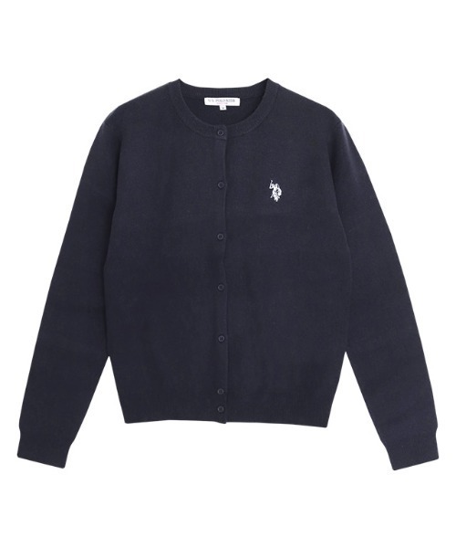 U.S. POLO ASSN.(ユーエスポロアッスン)の「U.S. POLO ASSN. ニットカーディガン(カーディガン/ボレロ・レディース・ネイビー/レッド系その他/オフホワイト/杢グレー/ブラウン×イエロー/ピンク系その他/グレー系その他/チャコール/ブラウン・L/M/S/LL)」の12枚目の写真