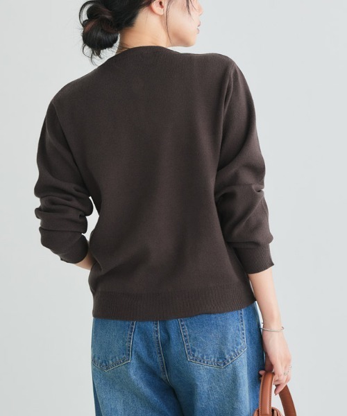 U.S. POLO ASSN.(ユーエスポロアッスン)の「U.S. POLO ASSN. ニットカーディガン(カーディガン/ボレロ・レディース・ネイビー/レッド系その他/オフホワイト/杢グレー/ブラウン×イエロー/ピンク系その他/グレー系その他/チャコール/ブラウン・L/M/S/LL)」の20枚目の写真