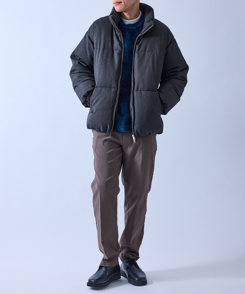 JUN STANDARD PICKS（ジュンスタンダードピックス）の「【セットアップ対応】ウーリッシュカルゼスラックスパンツ（スラックス・メンズ・ダークブラウン/ネイビー/ベージュ・L/M/LL）」の19枚目の写真