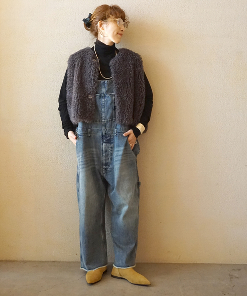 JOURNAL STANDARD LUXE(ジャーナルスタンダード ラックス)の「《追加》カーリーショートベスト(006)(ベスト・レディース・チャコールグレー・FREE)」の4枚目の写真