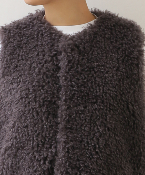 JOURNAL STANDARD LUXE(ジャーナルスタンダード ラックス)の「《追加》カーリーショートベスト(006)(ベスト・レディース・チャコールグレー・FREE)」の12枚目の写真