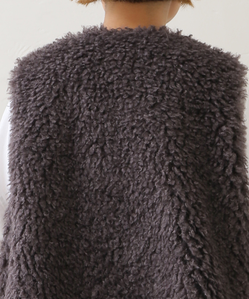 JOURNAL STANDARD LUXE(ジャーナルスタンダード ラックス)の「《追加》カーリーショートベスト(006)(ベスト・レディース・チャコールグレー・FREE)」の13枚目の写真