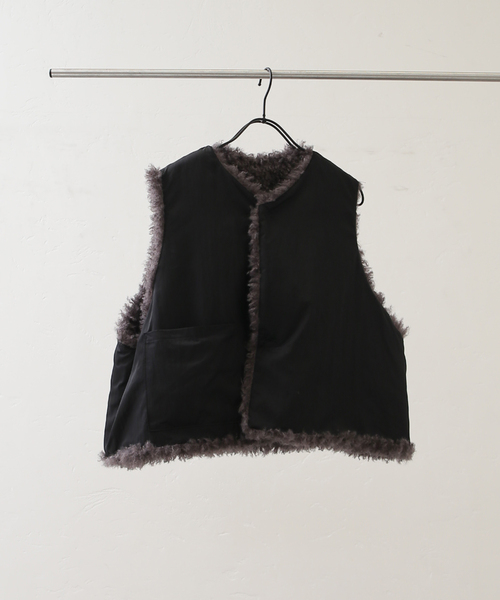JOURNAL STANDARD LUXE(ジャーナルスタンダード ラックス)の「《追加》カーリーショートベスト(006)(ベスト・レディース・チャコールグレー・FREE)」の18枚目の写真