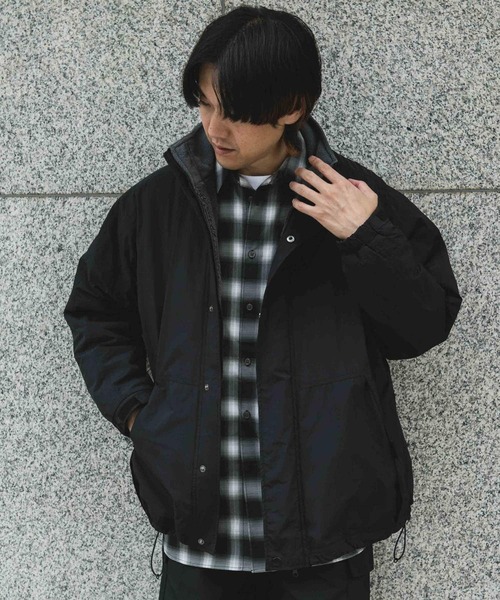 URBAN RESEARCH DOORS（アーバンリサーチドアーズ）の「URD 裏ボアナイロンブルゾン（ブルゾン・メンズ・ブラック/オリーブ・MEDIUM/LARGE）」の19枚目の写真