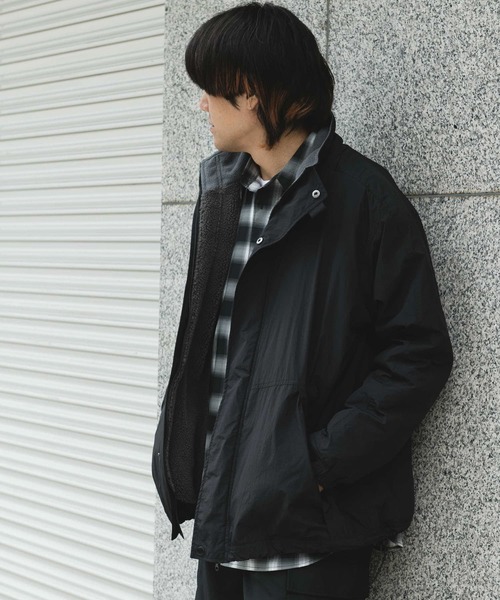 URBAN RESEARCH DOORS（アーバンリサーチドアーズ）の「URD 裏ボアナイロンブルゾン（ブルゾン・メンズ・ブラック/オリーブ・MEDIUM/LARGE）」の20枚目の写真