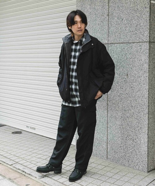 URBAN RESEARCH DOORS（アーバンリサーチドアーズ）の「URD 裏ボアナイロンブルゾン（ブルゾン・メンズ・ブラック/オリーブ・MEDIUM/LARGE）」の21枚目の写真