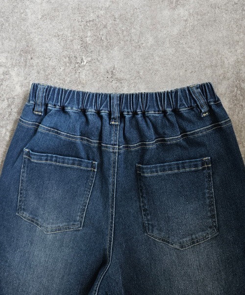 SELECT LEVERY(セレクトリベリー)の「AIRジョグワイドバギーパンツ(デニムパンツ・レディース・ライトブルー/ブラック/グレー/ワンウォッシュ/ネイビー・SMALL/MEDIUM/LARGE/X-LARGE)」の22枚目の写真