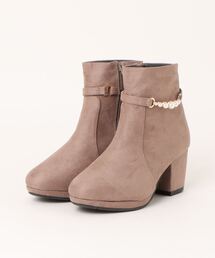 Realta | Realta(レアルタ)6.5cmヒール2WAYパールショートブーツ(ブーツ)