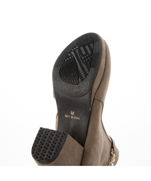 Realta（レアルタ）の「Realta(レアルタ)6.5cmヒール2WAYパールショートブーツ（ブーツ・レディース・ブラウン系その他/ブラック/ベージュ・S/M/L/LL）」の19枚目の写真