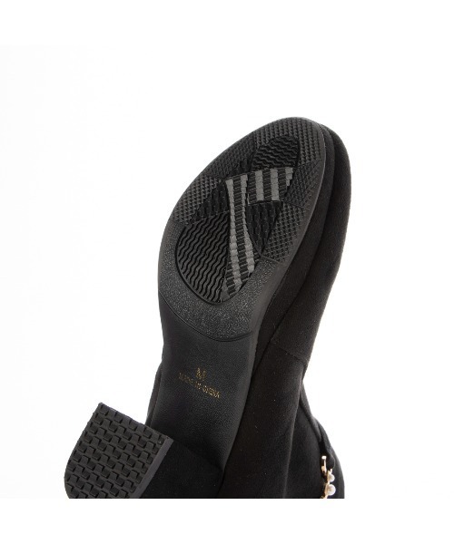 Realta（レアルタ）の「Realta(レアルタ)6.5cmヒール2WAYパールショートブーツ（ブーツ・レディース・ブラウン系その他/ブラック/ベージュ・S/M/L/LL）」の8枚目の写真