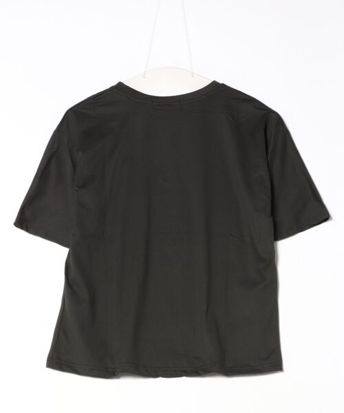 ARCHIVER(アーカイバ)の「シンプルメッセージTシャツ(Tシャツ/カットソー・レディース・ブラック/オレンジ・FREE)」の3枚目の写真