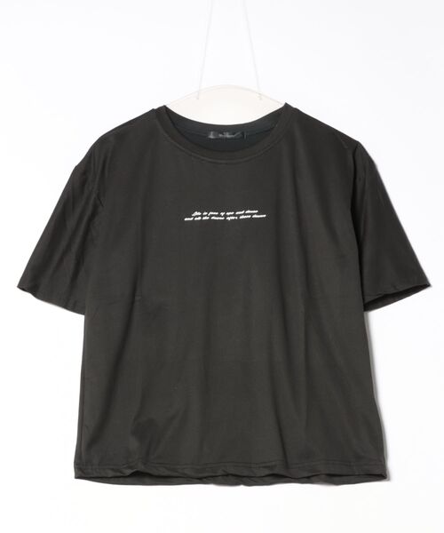 ARCHIVER(アーカイバ)の「シンプルメッセージTシャツ(Tシャツ/カットソー・レディース・ブラック/オレンジ・FREE)」の4枚目の写真