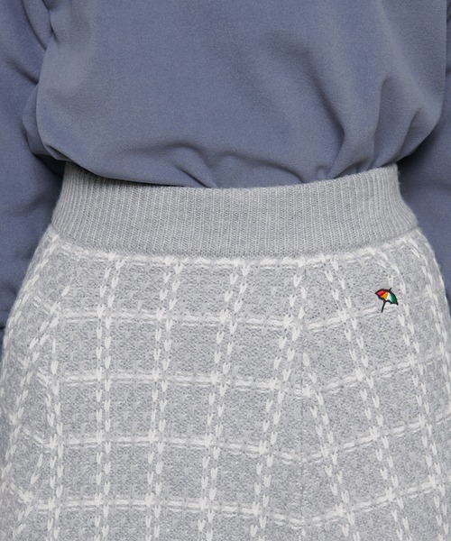 Arnold Palmer（アーノルドパーマー）の「ツイード ニット スカート（スカート・レディース・グレー/ベージュ/ブラック・L/M/S）」の4枚目の写真
