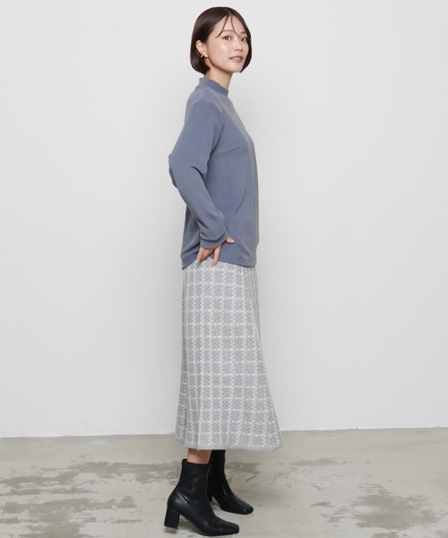 Arnold Palmer（アーノルドパーマー）の「ツイード ニット スカート（スカート・レディース・グレー/ベージュ/ブラック・L/M/S）」の12枚目の写真