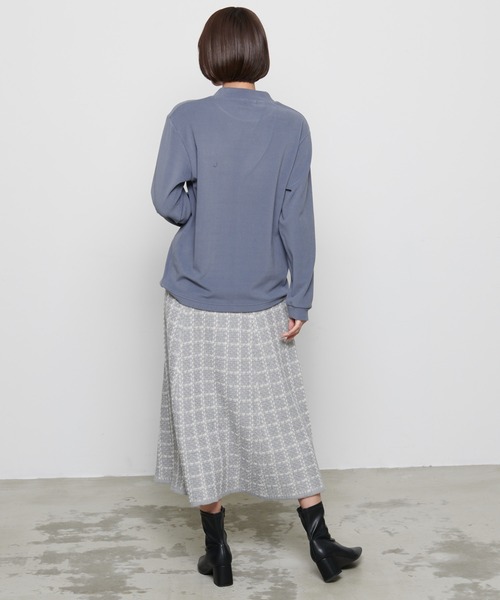 Arnold Palmer（アーノルドパーマー）の「ツイード ニット スカート（スカート・レディース・グレー/ベージュ/ブラック・L/M/S）」の13枚目の写真