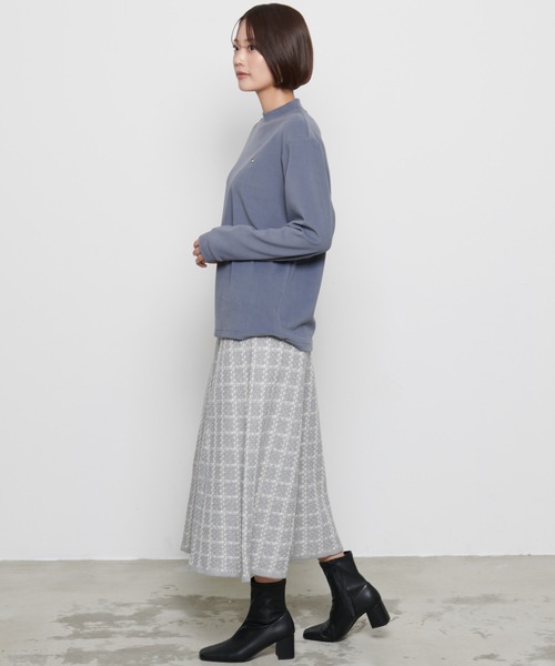 Arnold Palmer（アーノルドパーマー）の「ツイード ニット スカート（スカート・レディース・グレー/ベージュ/ブラック・L/M/S）」の14枚目の写真