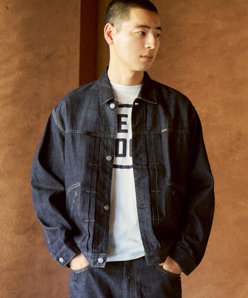 OMNIGOD mens / オムニゴッド] 7ozデニム ショートワークジャケット