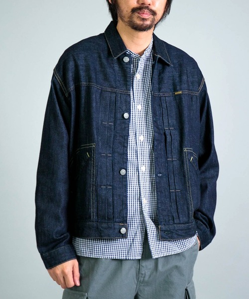 ムニオ OMNIGOD mens / オムニゴッド] 7ozデニム ショートワークジャケット