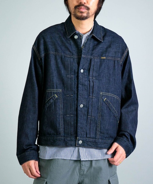 OMNIGOD mens / オムニゴッド] 7ozデニム ショートワークジャケット