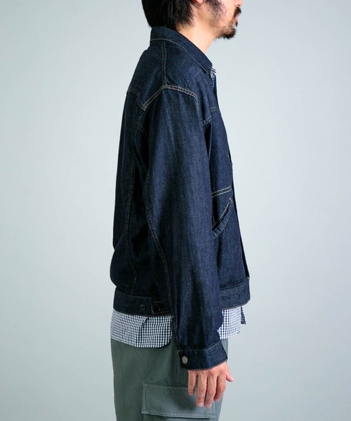 OMNIGOD mens / オムニゴッド] 7ozデニム ショートワークジャケット