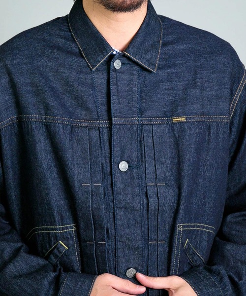 OMNIGOD mens / オムニゴッド] 7ozデニム ショートワークジャケット