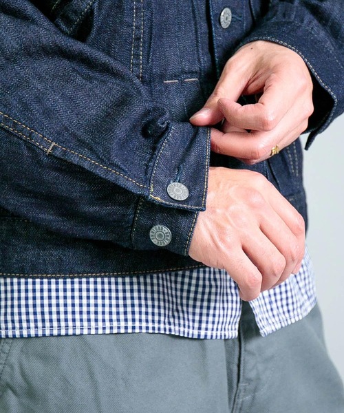 OMNIGOD mens / オムニゴッド] 7ozデニム ショートワークジャケット