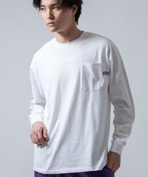 improves（インプローブス）の「【SIDEWAY STANCE】ワンポイント刺しゅう ポケット ロンT（Tシャツ/カットソー）」