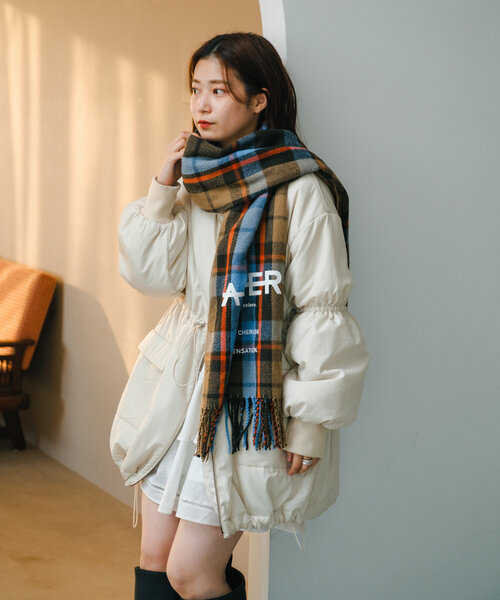 Kastane（カスタネ）の「*チェックラージマフラー（マフラー）」 - WEAR