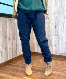 ジョガーパンツ デニム 裏起毛 イージーパンツ スウェット レディース