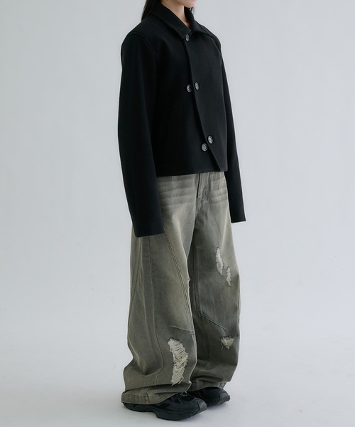 EPNK(イーピーエヌケー)の「【EPNK】Curve damage denim pants / カーブダメージデニムパンツ(デニムパンツ・メンズ・ブラック/グレー/サンドベージュ/グレー系その他・MEDIUM/LARGE/SMALL)」の18枚目の写真