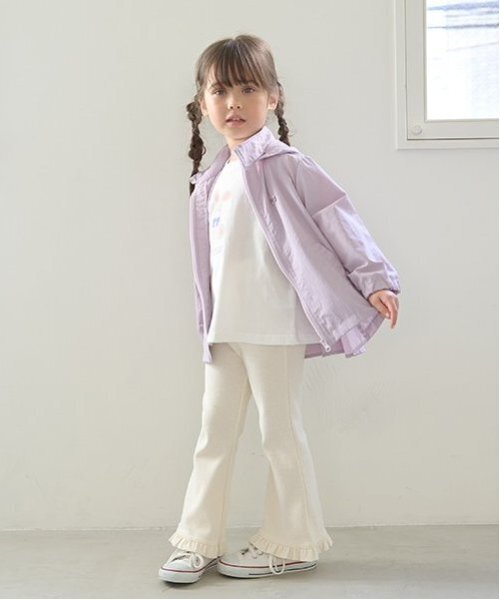 Lycee mine（リセマイン）の「【ともパン】裾フリルフレアパンツ（その他パンツ・キッズ・ブラック/クリーム/アイボリー/サックスブルー/ラベンダー/ミント・120cm/100cm/140cm/110cm/130cm）」の16枚目の写真