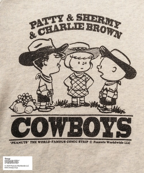 PEANUTS(ピーナッツ)の「【0】【Fruit of the Loom/フルーツオブザルーム】PEANUTSコラボ ヴィンテージイラストデザイン プリントトレーナー/キャラクタースウェット/ビッグシルエット/ ユニセックス(スウェット・レディース・サックスブルー/オフホワイト/ライトパープル/オレンジ・S/M/L)」の11枚目の写真
