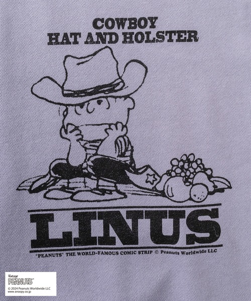 PEANUTS(ピーナッツ)の「【0】【Fruit of the Loom/フルーツオブザルーム】PEANUTSコラボ ヴィンテージイラストデザイン プリントトレーナー/キャラクタースウェット/ビッグシルエット/ ユニセックス(スウェット・レディース・サックスブルー/オフホワイト/ライトパープル/オレンジ・S/M/L)」の14枚目の写真