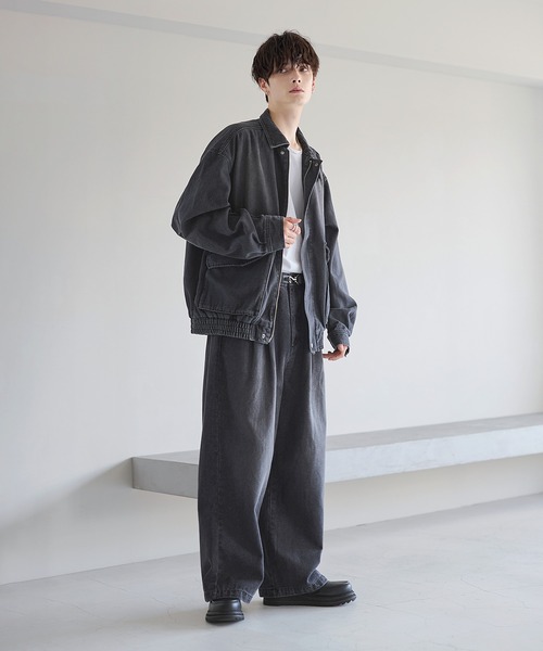 2タックワイドバギー12オンスデニムパンツ 【セットアップ可能