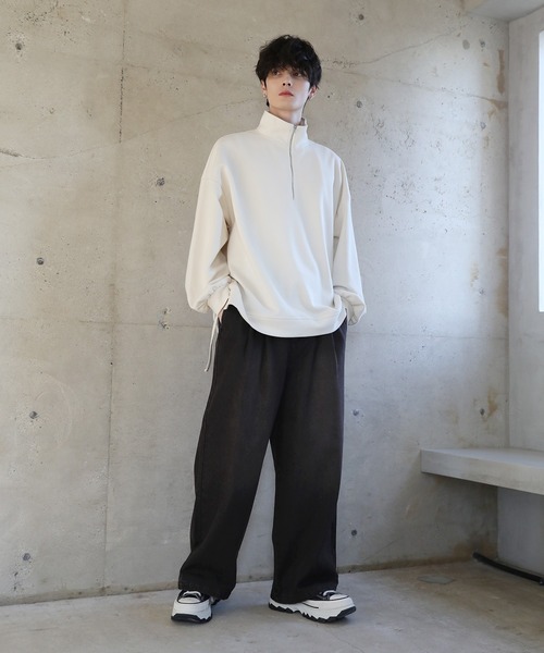 2タックワイドバギー12オンスデニムパンツ 【セットアップ可能 