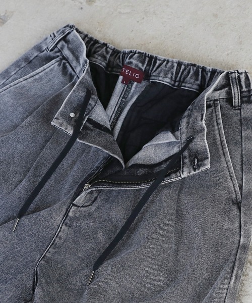 ETELIO(エテリオ)の「2タックワイドバギー12オンスデニムパンツ 【セットアップ可能】(デニムパンツ・メンズ・ブラウン/ブラック/グレー/ブルー・S/M/L)」の12枚目の写真