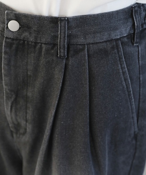 ETELIO(エテリオ)の「2タックワイドバギー12オンスデニムパンツ 【セットアップ可能】(デニムパンツ・メンズ・ブラウン/ブラック/グレー/ブルー・S/M/L)」の15枚目の写真