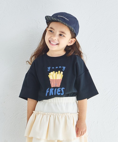 pairmanon（ペアマノン）の「【綿100%】オリジナル フードプリント 半袖 Tシャツ（Tシャツ/カットソー・キッズ・グリーン系その他/ブルー系その他/ピンク系その他2/ベージュ系その他2/ホワイト系その他/ベージュ系その他/ブラウン系その他/ピンク系その他/ブラック系その他/ホワイト系その他2・140/90/150/120/130/110/100/80）」の3枚目の写真