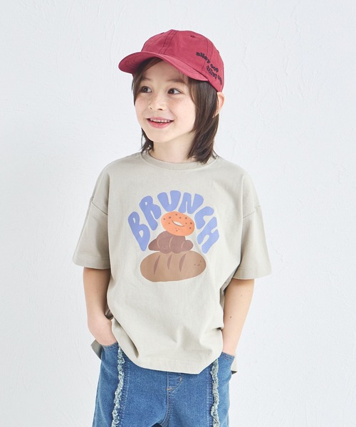 pairmanon（ペアマノン）の「【綿100%】オリジナル フードプリント 半袖 Tシャツ（Tシャツ/カットソー・キッズ・グリーン系その他/ブルー系その他/ピンク系その他2/ベージュ系その他2/ホワイト系その他/ベージュ系その他/ブラウン系その他/ピンク系その他/ブラック系その他/ホワイト系その他2・140/90/150/120/130/110/100/80）」の5枚目の写真