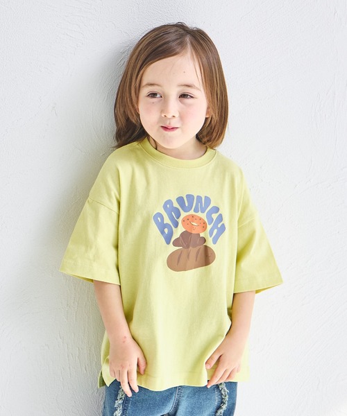 pairmanon（ペアマノン）の「【綿100%】オリジナル フードプリント 半袖 Tシャツ（Tシャツ/カットソー・キッズ・グリーン系その他/ブルー系その他/ピンク系その他2/ベージュ系その他2/ホワイト系その他/ベージュ系その他/ブラウン系その他/ピンク系その他/ブラック系その他/ホワイト系その他2・140/90/150/120/130/110/100/80）」の7枚目の写真