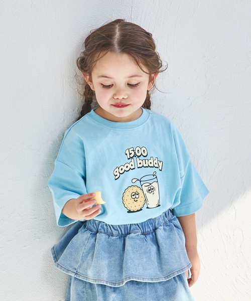 pairmanon（ペアマノン）の「【綿100%】オリジナル フードプリント 半袖 Tシャツ（Tシャツ/カットソー・キッズ・グリーン系その他/ブルー系その他/ピンク系その他2/ベージュ系その他2/ホワイト系その他/ベージュ系その他/ブラウン系その他/ピンク系その他/ブラック系その他/ホワイト系その他2・140/90/150/120/130/110/100/80）」の8枚目の写真